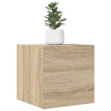 Cumpara ieftin Dulapuri TV montaj pe perete 2 buc. stejar sonoma 30,5x30x30 cm