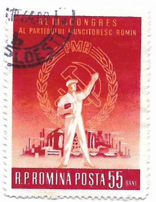 Romania (180b) - Al III-lea Congres al P.M.R., 1960, obliterat foto