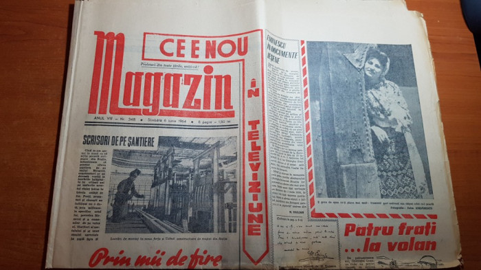 magazin 6 iunie 1964-eminescu in documentele iesene si art.ce mai este nou in tv