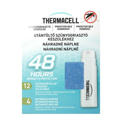 Rezerva Thermacell - 48 de ore (4 cartuse de butan, 12 placute) foto