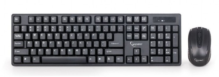 KIT wireless GEMBIRD, tastatura wireless 104 taste + mouse wireless 1000dpi, 4 butoane, rotita scroll, black &quot;KBS-W-01&quot; (timbru verde 0.8 lei)
