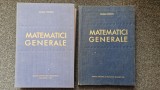 MATEMATICI GENERALE - Cristescu (2 volume)