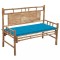 vidaXL Bancă de grădină cu pernă, 120 cm, bambus 3063880