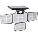 Lampa solara LED cu 4 casete, 3 moduri de iluminare, telecomanda si senzor de miscare, 30W, IPF
