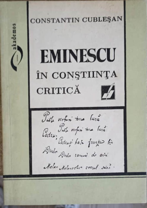 EMINESCU IN CONSTIINTA CRITICA-CONSTANTIN CUBLESAN-245953