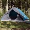 Gossi cort de camping cupola pentru 2 persoane, albastru, impermeabil