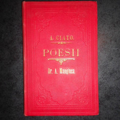 Aurel Ciato - Poesii (1896, prima editie, legatura originala)