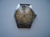 Ceas mecanic sovietic Mark 16 jewels, secundar periferic, defect, cheita blocata, Analog, Casual, Inox