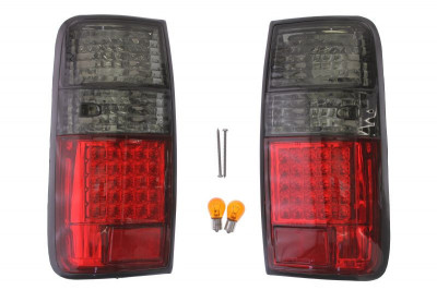 Set stopuri tuning Toyota Land Cruiser (Fj80/Fj82), 01.89-05.96, spate, fara omologare, fara suport bec,alb-rosu, tuning, led, Stanga , Dreapta foto