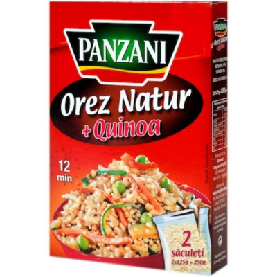 Orez Natur Quinoa Panzani, 250 g, Panzani Orez 250 g, Panzani Orez Natur Quinoa, Orez cu Quinoa, Panzani Orez Special cu Quinoa, Panzani Orez si Quino foto