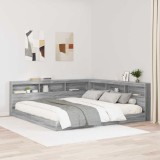 Cumpara ieftin Tăblie de depozitare cu raft sonoma gri 180 cm Lemn compozit
