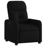 Fotoliu rabatabil, negru, material textil