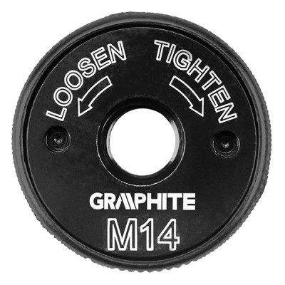 Piulita cu actiune rapida pentru polizor unghiular M14 GRAPHITE 56H421 HardWork ToolsRange foto