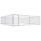 vidaXL Padoc pentru c&acirc;ini de exterior, 4 x 4 x 1 m, oțel galvanizat 170820