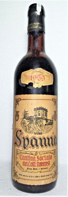 40 VIN ROSU SPANNA, COLLI MODENESI, Recoltare 1969 CL 72 GR 12,8 foto