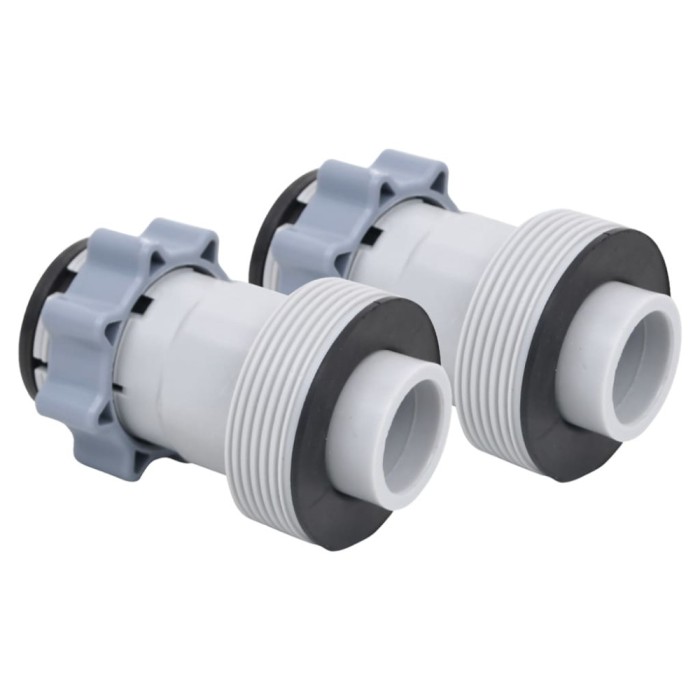 vidaXL Adaptoare pentru furtun de piscină, 2 buc. tip B