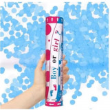 Tun Confetti Gender Reveal cu confetti albastru pentru baietel - Boy or Girl