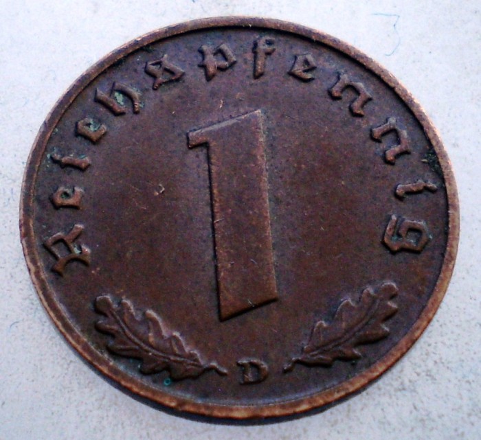 2.740 GERMANIA 1 REICHSPFENNIG 1938 D
