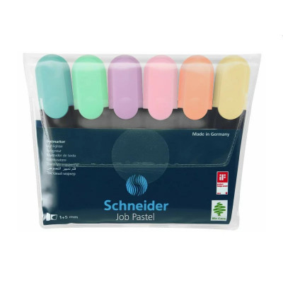 Textmarker Schneider Job Pastel 6/set foto