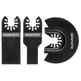 Set accesorii taiere lemn pentru multifunctional cu vibratii 3 buc. GRAPHITE 56H070 HardWork ToolsRange