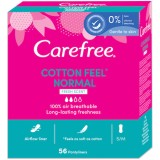Absorbante zilnice cu extract de bumbac Cotton Feel Normal, 56 bucati, Carefree