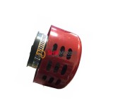 Filtru aer scuter sport cu protectie apa 39 mm (rosu cu gauri)