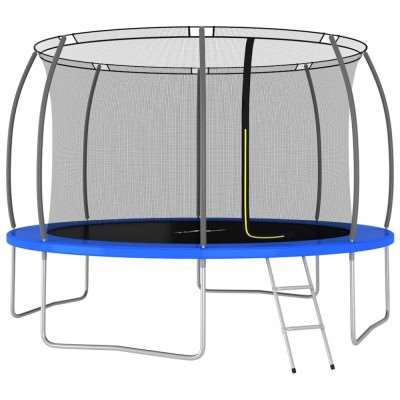 vidaXL Set trambulină rotundă, 366 x 80 cm, 150 kg foto