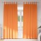 Perdele 2 pcs Portocaliu intens 260 x 140 cm Poliester