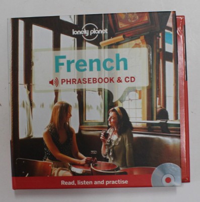 FRENCH PHRASEBOOK and CD , READ , LISTEN AND PRACTISE , SET CARTE + CD , 2015 foto