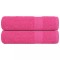vidaXL Prosoape de baie 2 buc Roz 100x150 cm 360 g/m&sup2; 100% bumbac