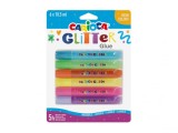 Lipici cu sclipici Fluo 6 set