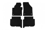 Mochete din covor cu doua straturi, potrivite pentru VW Touran 2003-2007, cu 5 locuri, cu deschideri ovale, set de 4 bucati, negre Performance AutoTun