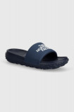 The North Face papuci NEVER STOP CUSH SLIDE barbati, culoarea albastru marin, NF0A8A909F41