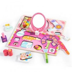 Puzzle 3D lemn- Set cosmetica din lemn