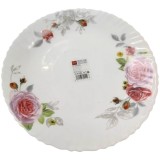 Set 6 Farfurii Intinse Opal Alb Flori Cok Julia 26cm 161-0004 CNN49191