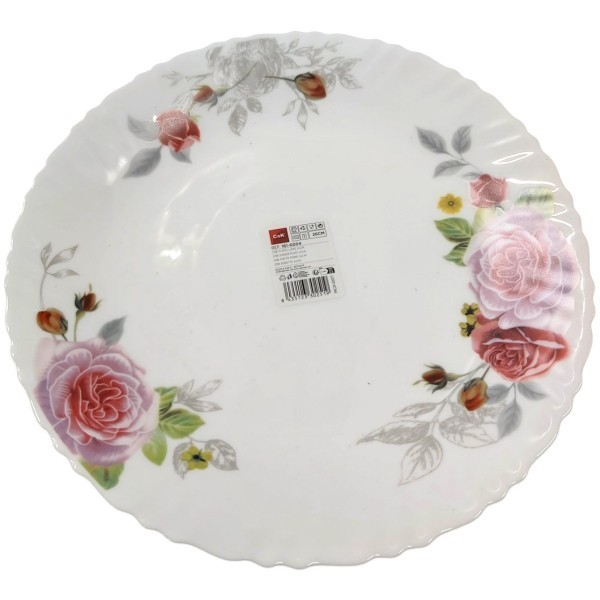 Set 6 Farfurii Intinse Opal Alb Flori Cok Julia 26cm 161-0004 CNN49191