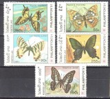 Laos 1991 - Fluturi, Philanippon, serie neuzata