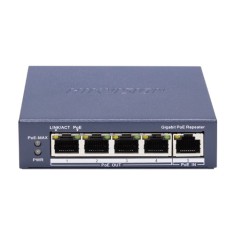 Switch-repeater Gigabit 4 x RJ45 PoE Out af/at, 1 x RJ45 PoE In af/at/bt, Management - HIKVISION DS-3E0505P-E-R SafetyGuard Surveillance