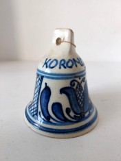 DD- Clopotel ceramica Corund / Korund, 8 cm inaltime, 7cm diametru