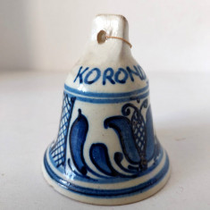DD- Clopotel ceramica Corund / Korund, 8 cm inaltime, 7cm diametru