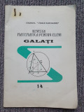 Revista matematica pentru elevi Nr. 14 / 1996, Galati Colegiul Vasile Alecsandri