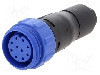 Conector circular, mama, 10 pini, BULGIN - PX0411/10S/6065