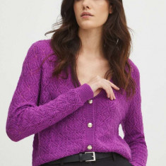 Medicine cardigan femei, culoarea roz