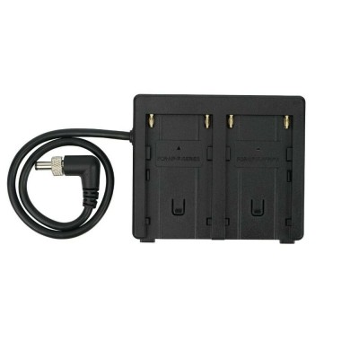 Adaptor Aputure pentru 2 acumulatori NP-F550 NP-F750 NP-F970 compatibil Amaran COB 60d 60x foto