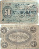 1870 , 50 centesimi - Toscana ( Statele Italiene )