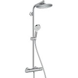 Sistem de dus fix si mobil cu baterie termostat HANSGROHE seria CROMETTA S 240 1JET