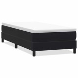 Cumpara ieftin Pat cu arcuri fara saltea negru 90x220 cm catifea