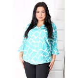 Bluza Eleganta Zen Aqua - 62Marimea