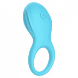 Inel de Penis Blue Lagoon 10 Moduri Vibratii Silicon USB Albastru The Candy Shop, DREAM Toys