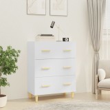 vidaXL Servantă, alb extralucios, 70x34x90 cm, lemn prelucrat